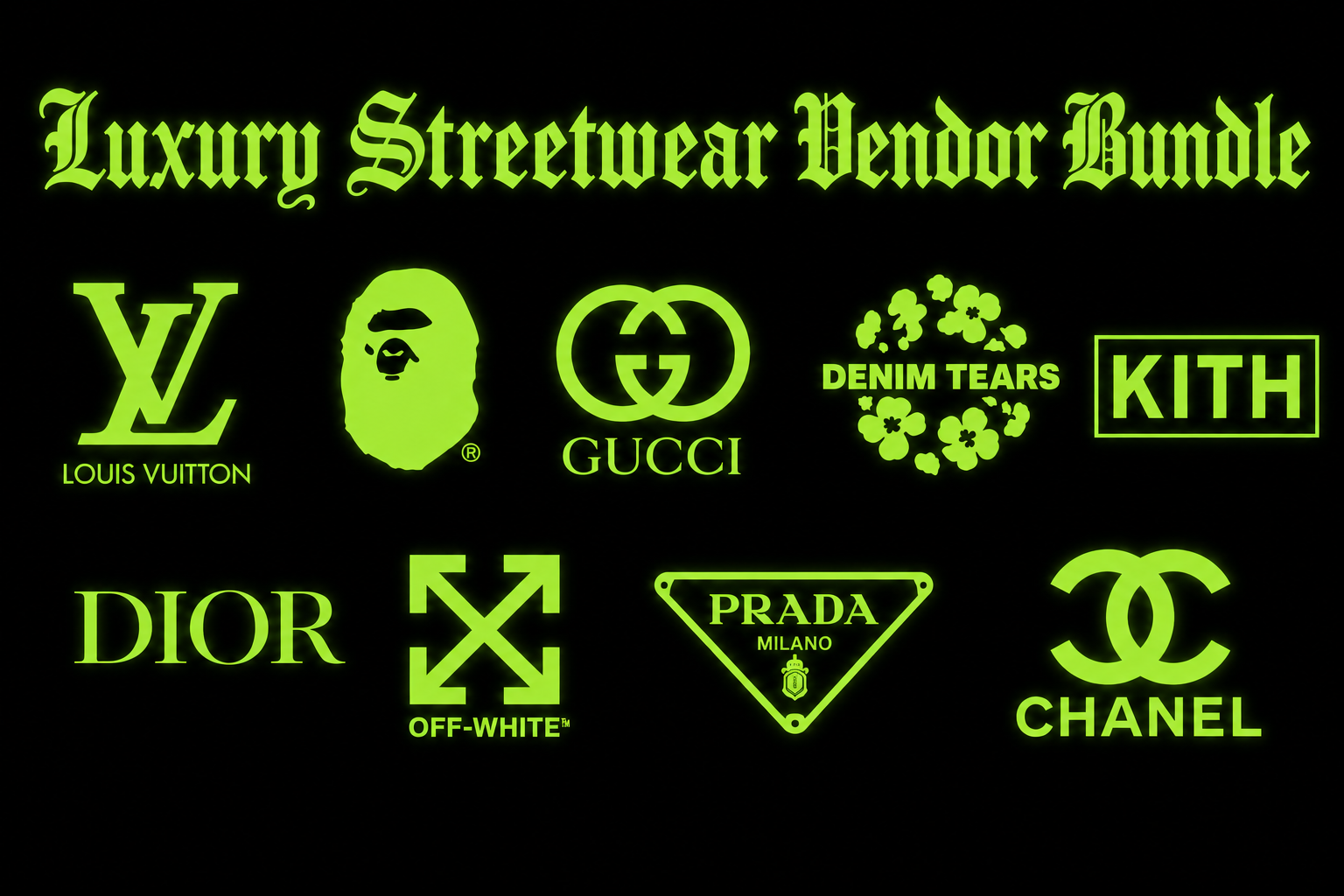 Luxury Streetwear Vendors Bundle